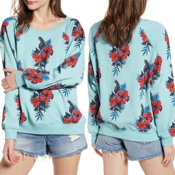 Wildfox Sweaters - Wildfox Hibiscus Dreams Sommers Sweatshirt Medium